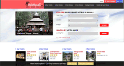 Desktop Screenshot of hotelsmanali.co.in