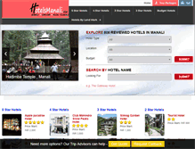 Tablet Screenshot of hotelsmanali.co.in